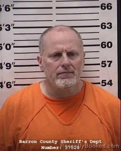 Mugshot of Jason Thomas Morgan booked in Barron County, Wisconsin on April 24, 2026