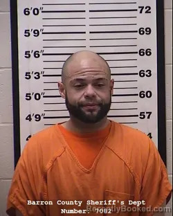 Mugshot of Brennon Paul Foster booked in Barron County, Wisconsin on April 25, 2026