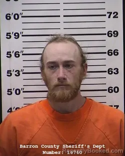 Mugshot of Gunner Chance adrian Asplund booked in Barron County, Wisconsin on May 6, 2026