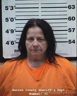 Mugshot of Nancy Jo Conrad booked in Barron County, Wisconsin on May 7, 2026