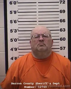Mugshot of Randolph Paul Lepkowski booked in Barron County, Wisconsin on May 11, 2026