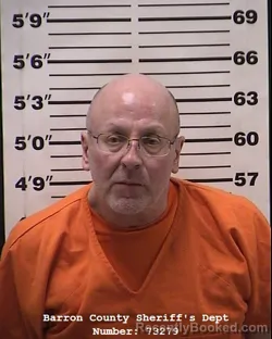 Mugshot of William Michael White booked in Barron County, Wisconsin on May 16, 2026