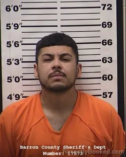 Mugshot of Angel De jesus Vasquez booked in Barron County, Wisconsin on June 2, 2026