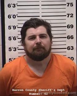 Booking photo from Barron County, Wisconsin