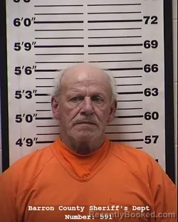 Mugshot of Terry Lee Moss booked in Barron County, Wisconsin on June 12, 2026