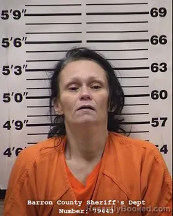 Mugshot of Sara Ann Haas booked in Barron County, Wisconsin on June 24, 2026