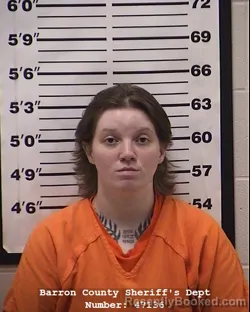 Mugshot of Aryanna Maria Sargent booked in Barron County, Wisconsin on June 26, 2026