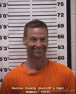 Mugshot of Scott Lawrence Rowbotham booked in Barron County, Wisconsin on June 29, 2026