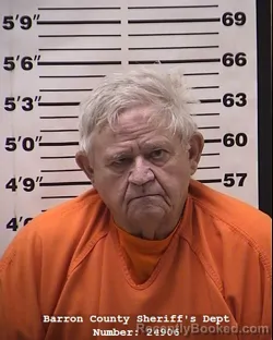 Mugshot of Michael Albert Lancette booked in Barron County, Wisconsin on July 30, 2026
