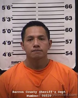 Mugshot of Segundo Victoriano Macas Chuncho booked in Barron County, Wisconsin on September 14, 2026