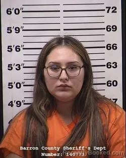 Mugshot of Shaylee C Decelles booked in Barron County, Wisconsin on October 6, 2026