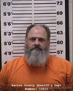 Mugshot of Duane Dean Hodgson booked in Barron County, Wisconsin on October 13, 2026
