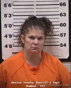 Mugshot of Brooke Kimberly Eder booked in Barron County, Wisconsin on October 15, 2026