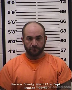 Mugshot of Daniel Michael Guerrero booked in Barron County, Wisconsin on October 17, 2026