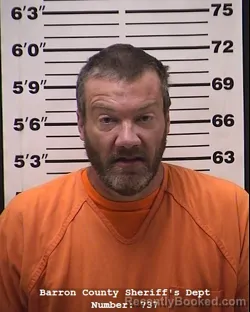 Mugshot of Daniel Donald Smothers booked in Barron County, Wisconsin on October 20, 2026