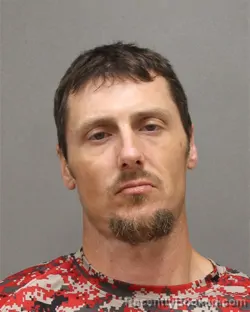 Mugshot of Dustin Scott Sheltrown booked in Brown County, Wisconsin on August 27, 2026