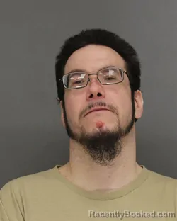 Mugshot of Derek James Hanek booked in Brown County, Wisconsin on October 7, 2026