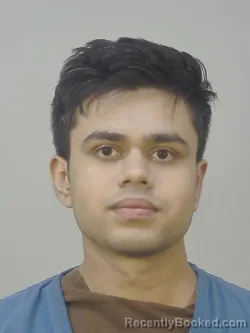 Mugshot of Prateek Mandloi booked in Dane County, Wisconsin on August 16, 2026