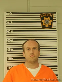 Mugshot of Dustin Lutz booked in Dunn County, Wisconsin on August 5, 2026