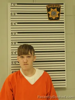 Mugshot of Dallas Shaffer booked in Dunn County, Wisconsin on August 11, 2026