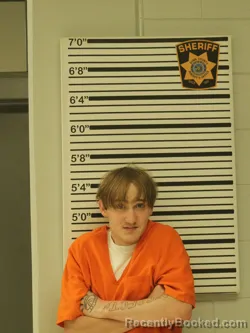 Mugshot of Dallas Adam Shaffer booked in Dunn County, Wisconsin on October 24, 2026