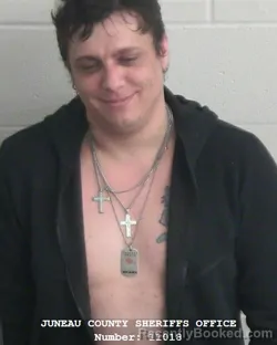 Mugshot of DYLAN MICHAEL YOUNG booked in Juneau County, Wisconsin on March 16, 2026