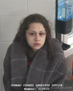 Mugshot of KAIRAH EDENIA ORTEGA booked in Juneau County, Wisconsin on March 20, 2026