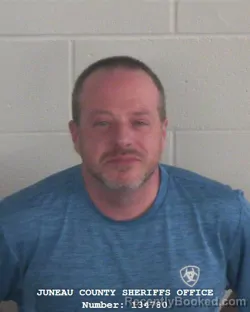 Mugshot of Dennis James Thomas booked in Juneau County, Wisconsin on September 12, 2026