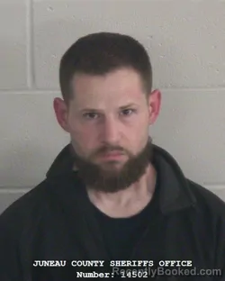 Mugshot of Nicholas Lee Rentz booked in Juneau County, Wisconsin on October 22, 2026