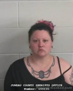 Mugshot of LINDSAY NICOLE POPELKA booked in Juneau County, Wisconsin on May 14, 2026