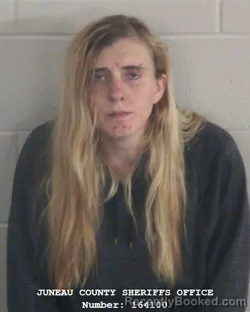 Mugshot of Mackenzie Mae Delap booked in Juneau County, Wisconsin on September 9, 2026