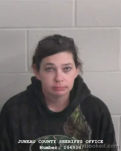 Mugshot of AMANDA JANE WEAVER booked in Juneau County, Wisconsin on April 28, 2026