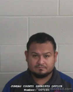 Mugshot of YANITH GAMALIEL DAMAS GOMEZ booked in Juneau County, Wisconsin on July 9, 2026