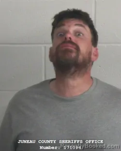 Mugshot of John E Plaza booked in Juneau County, Wisconsin on August 18, 2026