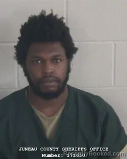 Mugshot of DEMETRIUS HUBANKS booked in Juneau County, Wisconsin on March 10, 2026