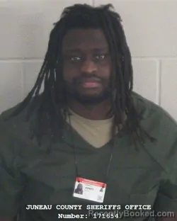 Mugshot of JALIN NASHAWN JONES booked in Juneau County, Wisconsin on March 10, 2026