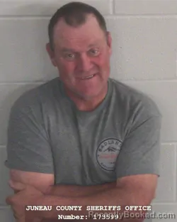Mugshot of KEVIN ROBERT BURKHALTER booked in Juneau County, Wisconsin on May 24, 2026