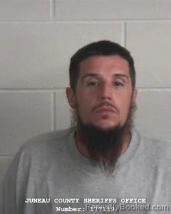Mugshot of Aaron Christopher Piazza booked in Juneau County, Wisconsin on September 1, 2026