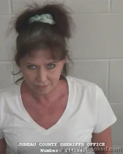 Mugshot of Colette Elizabeth Theisen booked in Juneau County, Wisconsin on August 28, 2026