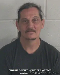 Mugshot of Daniel Wayne Cloyd booked in Juneau County, Wisconsin on October 23, 2026