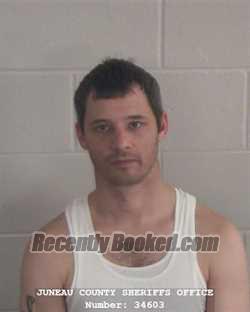 Booking photo from Juneau County, Wisconsin