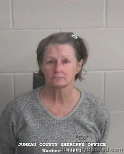 Mugshot of KAREN RENEE FISCHBACH booked in Juneau County, Wisconsin on April 10, 2026