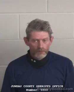 Mugshot of THOMAS MATTHEW PETERSON booked in Juneau County, Wisconsin on April 3, 2026