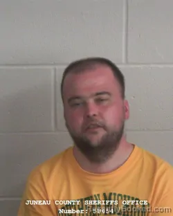 Mugshot of SKYLER LEE KLINGER booked in Juneau County, Wisconsin on June 24, 2026