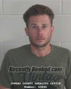 Booking photo from Juneau County, Wisconsin