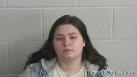 Mugshot of Alli Mae Francke booked in Juneau County, Wisconsin on August 15, 2026