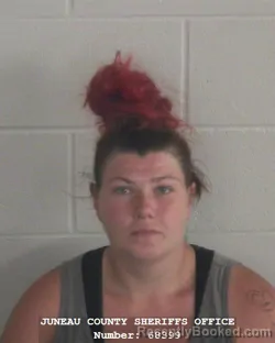 Mugshot of BRITTANIE RAE COLEMAN booked in Juneau County, Wisconsin on July 26, 2026
