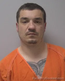 Mugshot of Kristopher Lee Anthony Firkus booked in Marathon County, Wisconsin on August 9, 2026