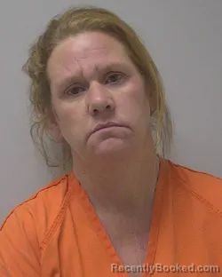 Mugshot of Shelley Jo Hallett booked in Marathon County, Wisconsin on October 21, 2026