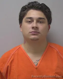Mugshot of Tristian Xavier Pedraza booked in Marathon County, Wisconsin on October 13, 2026